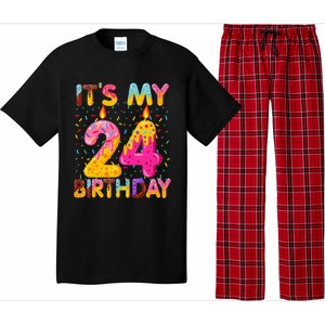 It's My 24th Birthday Sweet Donut 24 Years Old Funny Gift Pajama Set