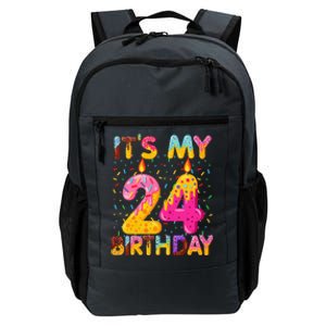 It's My 24th Birthday Sweet Donut 24 Years Old Funny Gift Daily Commute Backpack