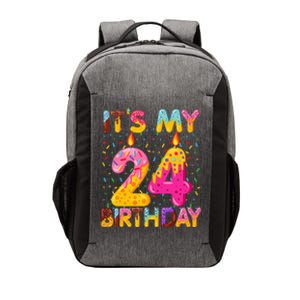 It's My 24th Birthday Sweet Donut 24 Years Old Funny Gift Vector Backpack