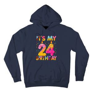 It's My 24th Birthday Sweet Donut 24 Years Old Funny Gift Tall Hoodie