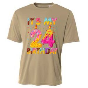 It's My 24th Birthday Sweet Donut 24 Years Old Funny Gift Cooling Performance Crew T-Shirt