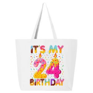 It's My 24th Birthday Sweet Donut 24 Years Old Funny Gift 25L Jumbo Tote