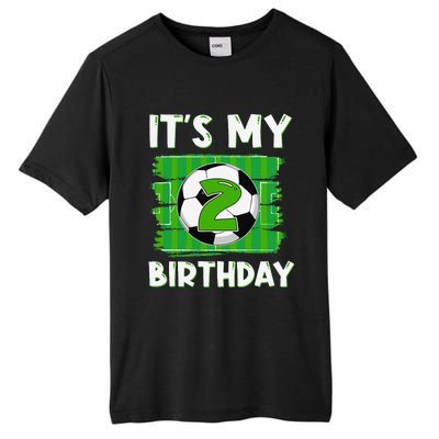 ItS My 2 Years Old Birthday Boy Soccer 2nd Birthday Tall Fusion ChromaSoft Performance T-Shirt