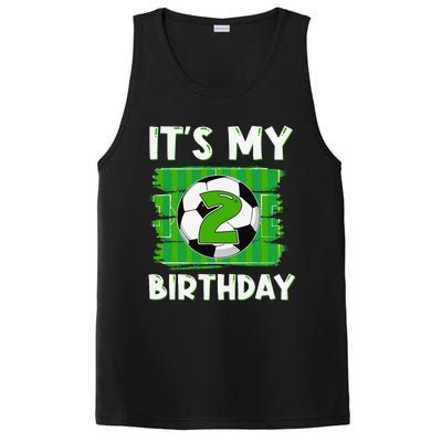 ItS My 2 Years Old Birthday Boy Soccer 2nd Birthday PosiCharge Competitor Tank