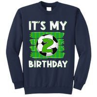 ItS My 2 Years Old Birthday Boy Soccer 2nd Birthday Sweatshirt