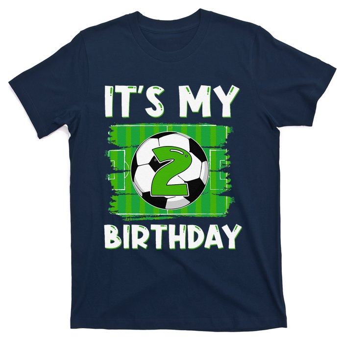 ItS My 2 Years Old Birthday Boy Soccer 2nd Birthday T-Shirt