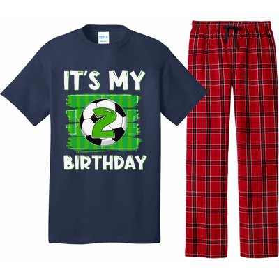 ItS My 2 Years Old Birthday Boy Soccer 2nd Birthday Pajama Set