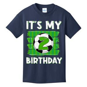 ItS My 2 Years Old Birthday Boy Soccer 2nd Birthday Kids T-Shirt