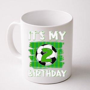 ItS My 2 Years Old Birthday Boy Soccer 2nd Birthday Coffee Mug