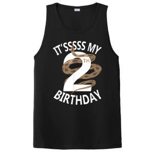 Its My 2nd Birthday 2 Years Old Snake Boy And Girl Party PosiCharge Competitor Tank