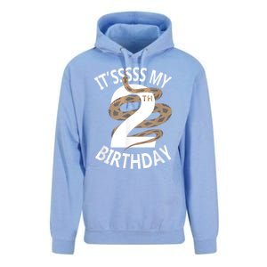 Its My 2nd Birthday 2 Years Old Snake Boy And Girl Party Unisex Surf Hoodie