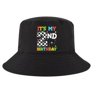 ItS My 2nd Birthday Boy 2 Two Racing Car Flag Race Car Cool Comfort Performance Bucket Hat