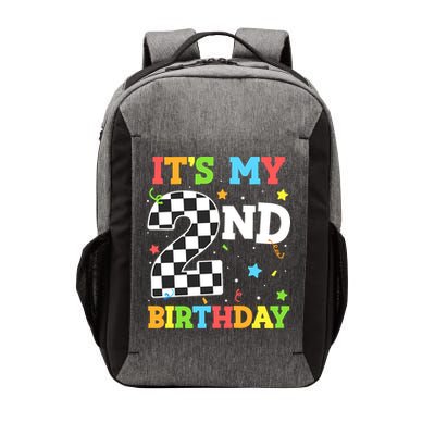 ItS My 2nd Birthday Boy 2 Two Racing Car Flag Race Car Vector Backpack