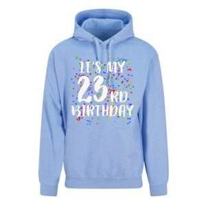 Its My 23rd Birthday Happy Birthday Funny Gift Unisex Surf Hoodie