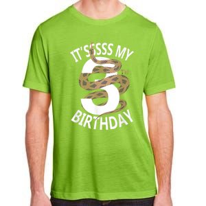 Its My 3rd Birthday 3 Years Old Snake Boy And Girl Party Adult ChromaSoft Performance T-Shirt