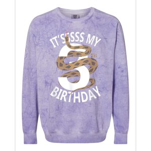 Its My 3rd Birthday 3 Years Old Snake Boy And Girl Party Colorblast Crewneck Sweatshirt