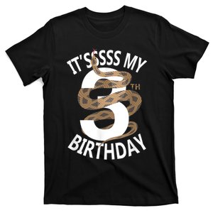 Its My 3rd Birthday 3 Years Old Snake Boy And Girl Party T-Shirt