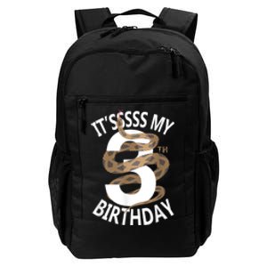 Its My 3rd Birthday 3 Years Old Snake Boy And Girl Party Daily Commute Backpack