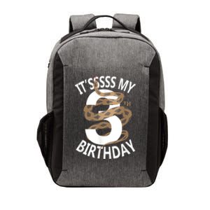 Its My 3rd Birthday 3 Years Old Snake Boy And Girl Party Vector Backpack