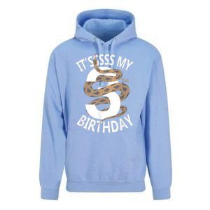 Its My 3rd Birthday 3 Years Old Snake Boy And Girl Party Unisex Surf Hoodie