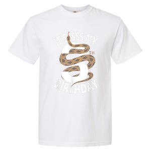 Its My 3rd Birthday 3 Years Old Snake Boy And Girl Party Garment-Dyed Heavyweight T-Shirt