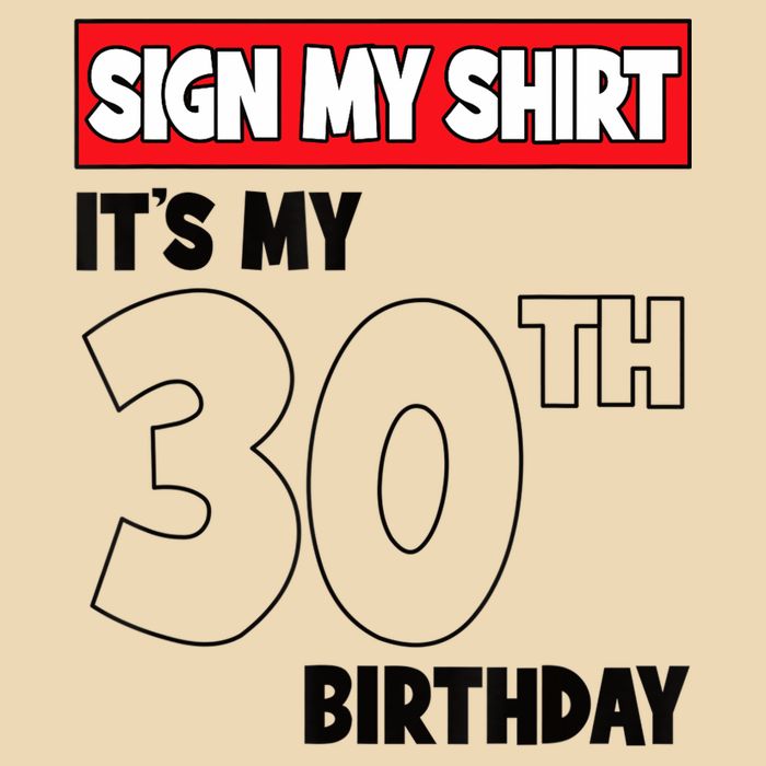 It's My 30th Birthday Party 30 Years Old Sign My Zip Tote Bag