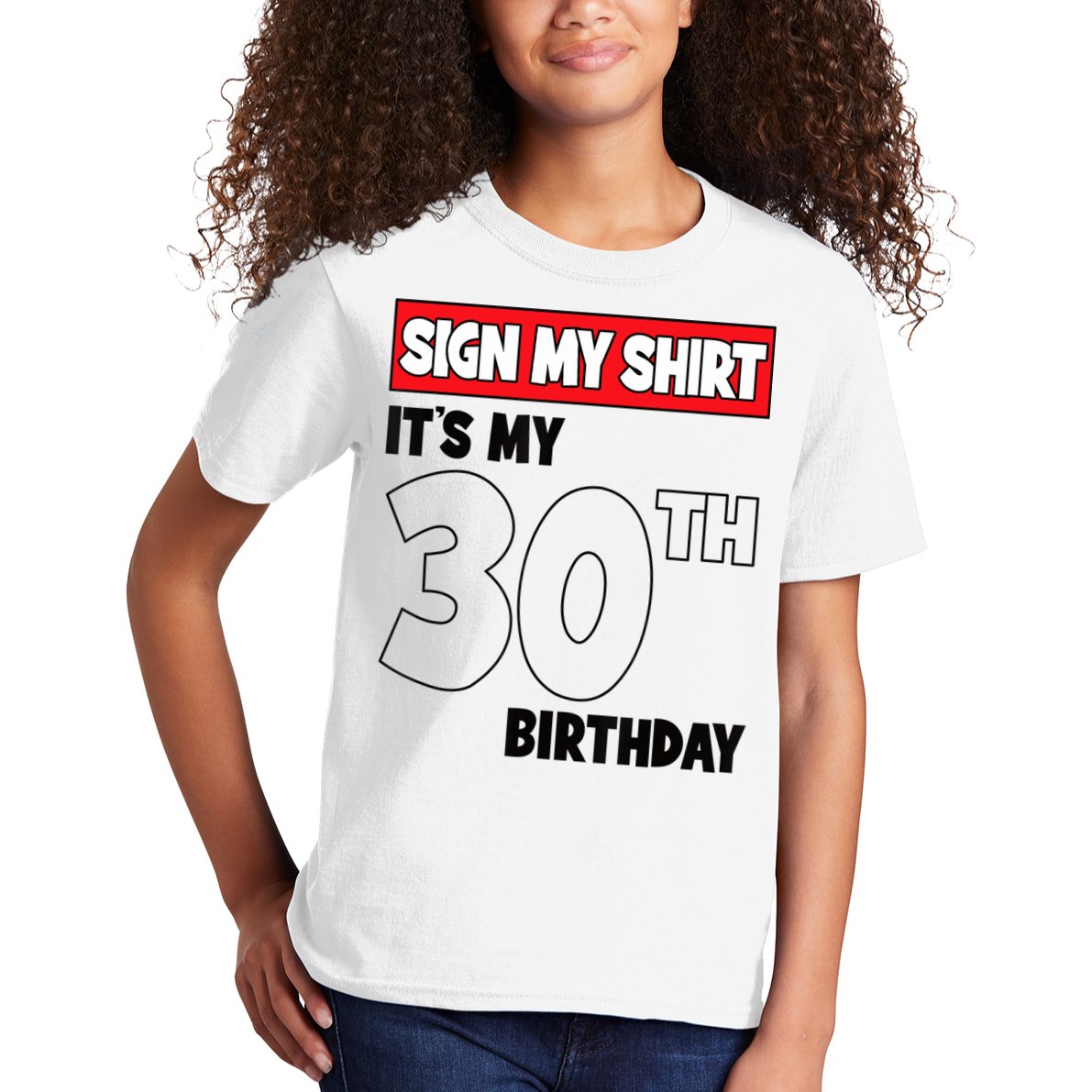 It's My 30th Birthday Party 30 Years Old Sign My Kids T-Shirt