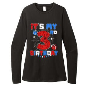 ItS My 3rd Birthday Spider Theme Party 3 Year Old Womens CVC Long Sleeve Shirt