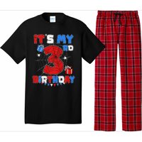 ItS My 3rd Birthday Spider Theme Party 3 Year Old Pajama Set