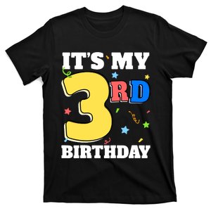 ItS My 3rd Birthday Boy 3 Girl Three Happy Birthday T-Shirt