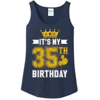 It's My 35th Birthday Party Bday 35 Years Old  And Woman Ladies Essential Tank