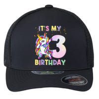 It's My 3rd Birthday Unicorn 3 Year Olds Outfit Flexfit Unipanel Trucker Cap