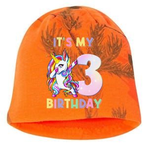 It's My 3rd Birthday Unicorn 3 Year Olds Outfit Kati - Camo Knit Beanie