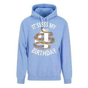 Its My 4th Birthday 4 Years Old Snake Boy And Girl Party Unisex Surf Hoodie