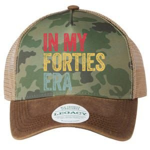 In My 40s Era 40th Birthday Forties 40 Years Old Funny Legacy Tie Dye Trucker Hat