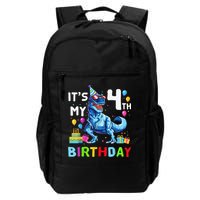 Its My 4th Birthday Happy 4 Year TRex Backpack