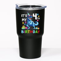 Its My 4th Birthday Happy 4 Year TRex Tumbler