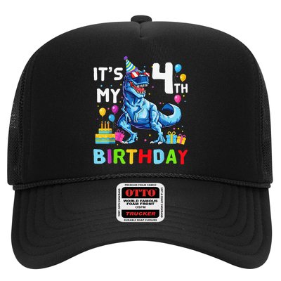 Its My 4th Birthday Happy 4 Year TRex Hat