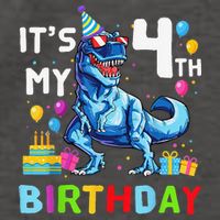 Its My 4th Birthday Happy 4 Year TRex Vector Backpack