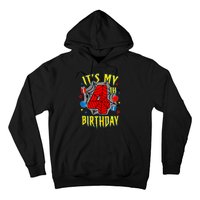 Its My 4th Birthday Spider Theme Party Turning 4yr Hoodie