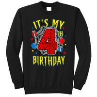 Its My 4th Birthday Spider Theme Party Turning 4yr Sweatshirt