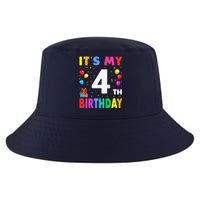 ItS My 4th Birthday 4 Four Happy Birthday Cool Comfort Performance Bucket Hat