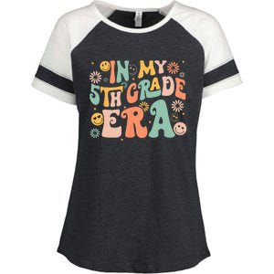 In My 5th Grade Era First Day Of Fifth Grade Back To School Enza Ladies Jersey Colorblock Tee