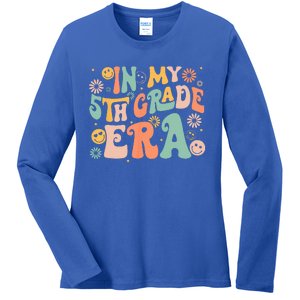 In My 5th Grade Era First Day Of Fifth Grade Back To School Ladies Long Sleeve Shirt