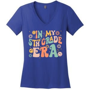 In My 5th Grade Era First Day Of Fifth Grade Back To School Women's V-Neck T-Shirt