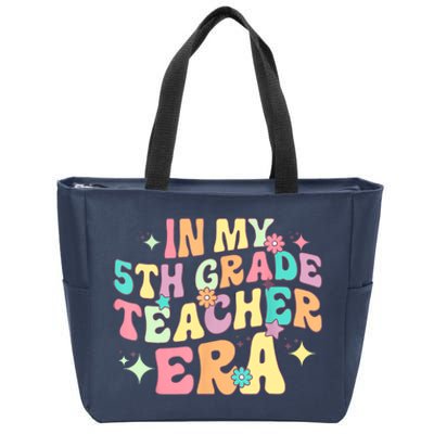 In My 5th Grade Teacher Era Back To School First Day School Zip Tote Bag