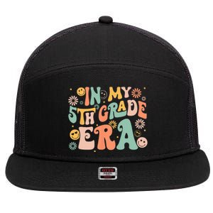 In My 5th Grade Era First Day Of Fifth Grade Back To School 7 Panel Mesh Trucker Snapback Hat