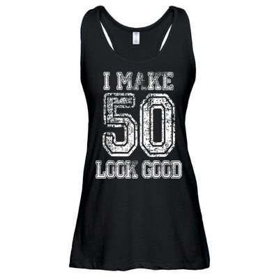 I Make 50 Look Good  50th Birthday Gift For M.e.n.s WoM.e.n.s Ladies Essential Flowy Tank