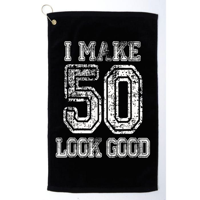 I Make 50 Look Good  50th Birthday Gift For M.e.n.s WoM.e.n.s Golf Towel