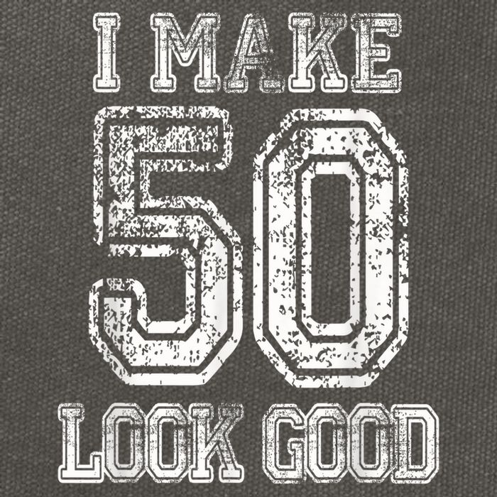 I Make 50 Look Good  50th Birthday Gift For M.e.n.s WoM.e.n.s Cotton Canvas Backpack